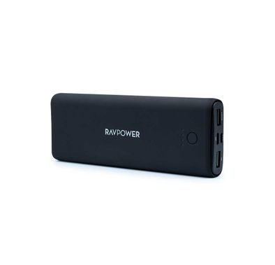 RAVPower 3-Port Power Bank 20100mAh Power Delivery + Quick Charge 30W, High Speed Charging, Universal Portable Charger Compatible for Type-C, USB-A Port