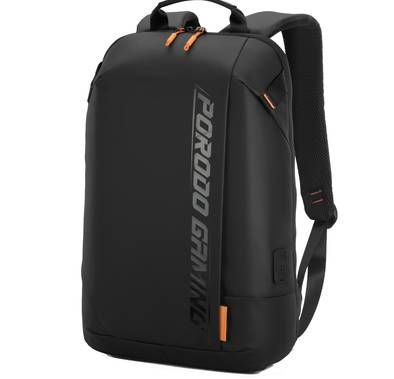 Porodo Gaming Water-Resistant PU Laptop Backpack With USB...