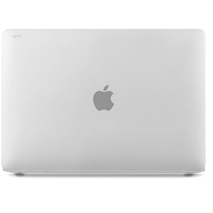 Moshi iGlaze HardShell Case for Apple Macbook Pro 13" 2020 - Ultra Slim & Lightweight, Anti-Shock Anti Scratch, Raised Rubber feet, Air Flow design - Stealth Clear