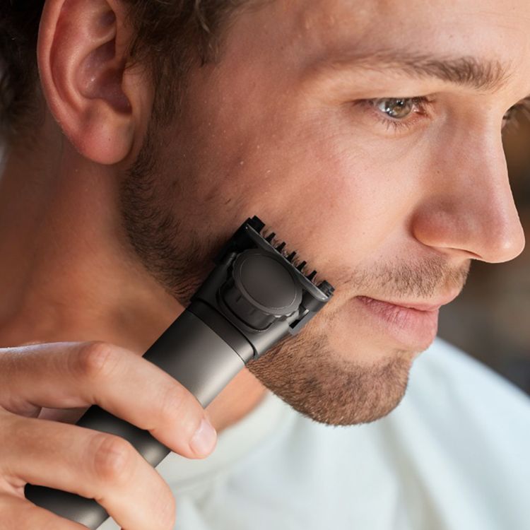 Green Lion 3-in-1 Expert Hair Trimmer & Shaver, 1.5 Hours Working Time, 1-10 mm Adjustable Comb, Corded & Cordless Use, Travel Lock, Digital Display, 600mAh Battery, 5W Power - Gray