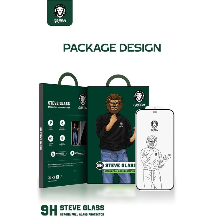 حامي شاشة زجاجي شفاف من جرين ليون ستيف لجهاز آيفون 11، بحافة سوداء، خالٍ من الفقاعات، مقاوم للشحوم، مضاد لبصمات الأصابع ومضاد للخدوش، مع صلابة 9H - أسود