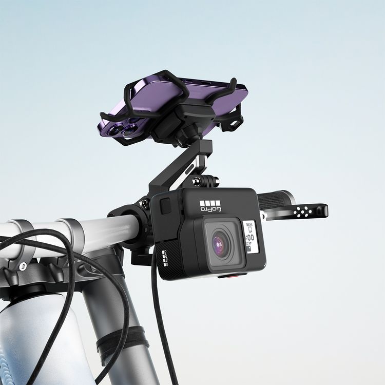 Porodo Secure Grip Shock-Absorption Bicycle Mount - Black