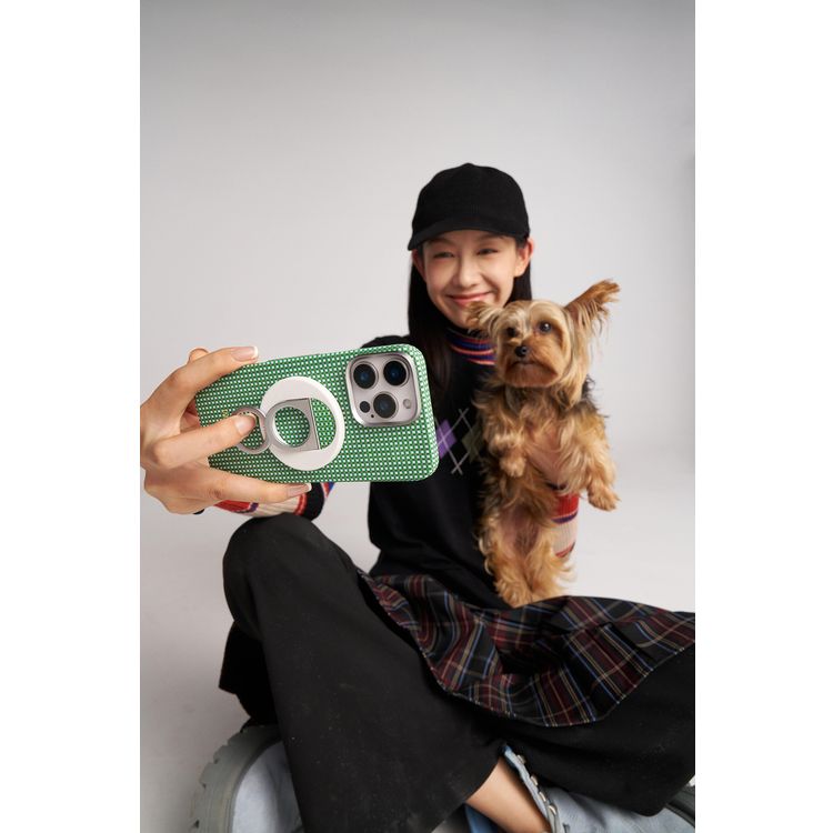 Pitaka Ultra Slim Case for iPhone 16 Pro Max, Compatible with MagSafe, 3D Grip Textured, Raised Camera Lip - Forest Green