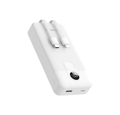 Porodo 20000mAh Power Bank with Built-in Type-C & Lightni...