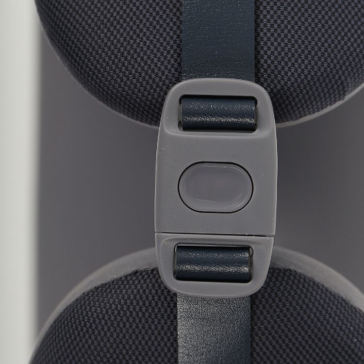 Green Lion Ergonomic Pillow with Neck Massager Function, Quick-Lock Buckle, Breathable Fabric, Quiet Operation, Heat Therapy, Easy to Clean, Powerful Motor, Type-C Charging - Gray