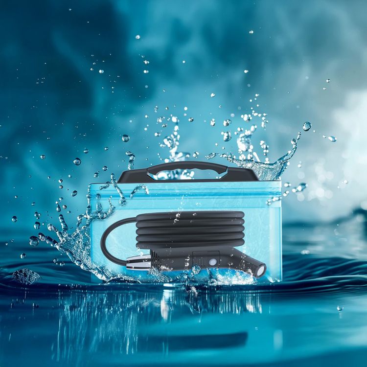 Green Lion Portable Travel Bidet, Durable & Efficient, 2.3L Water Container, 1.2m Hose Length, 800mAh Battery Capacity, IPX6 Waterproof - Black