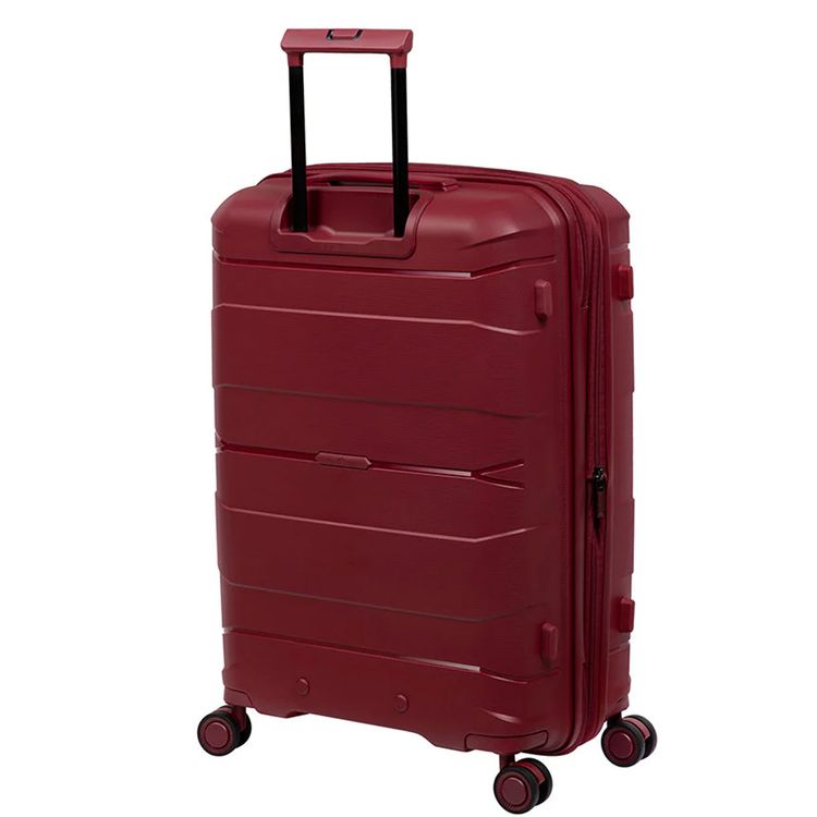 it luggage Momentous Small 21" Luggage, 8 Wheel Spinner, Telescopic Extendable Handle, Combination Lock, Polypropylene Material - German Red