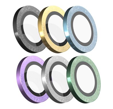 Devia Peak Series Camera Lens Protector with Diamond Process (3pcs) for iPhone Pro 14 / 14 Pro Max - Black