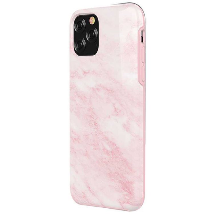 Devia New Marble Series Flexible TPU Case Compatible for iPhone 11 Pro Max (6.5") Slim Fit Lightweight Case - Shock & Scratch Resistance - 360° Full Protection Back Cover - Pink