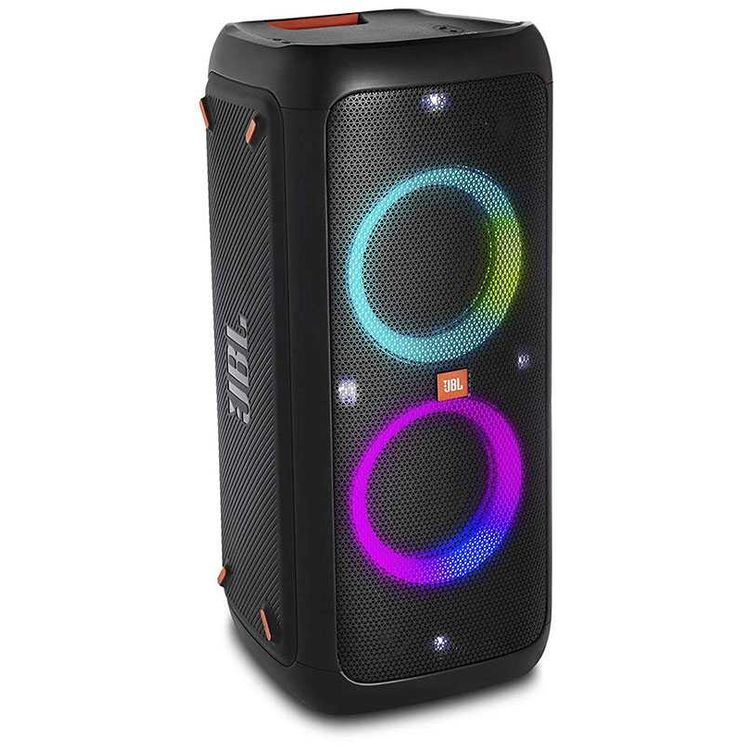 JBL PartyBox 300 Portable Bluetooth Speaker with Light Effects, 10000mAh Rechargeable Battery 18-hours Playtime, Built-in with Mic & Guitar Inputs - Black