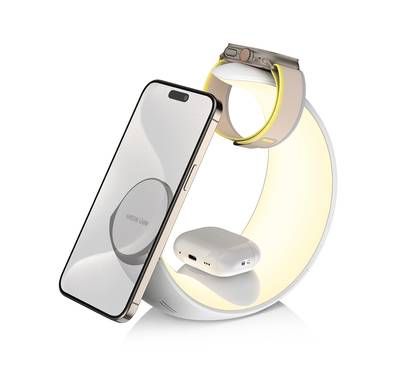 Green Lion Moon Charge 4 in 1 Wireless Charger with RGB A...