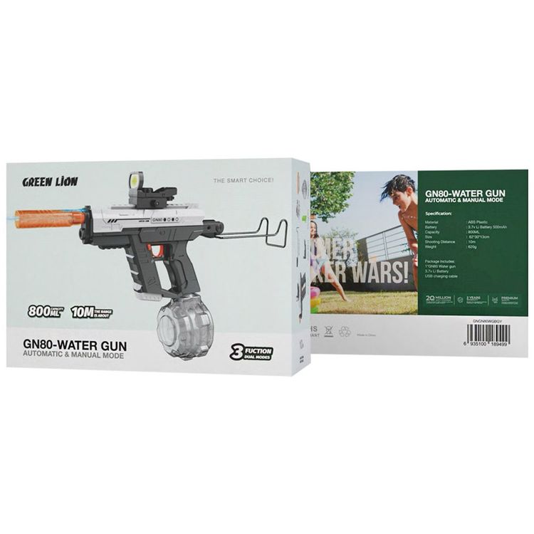 Green Lion GN80 Water Device Automatic & Manual Single Shot Mode, Leak Proof Seal, ABS Plastic Material