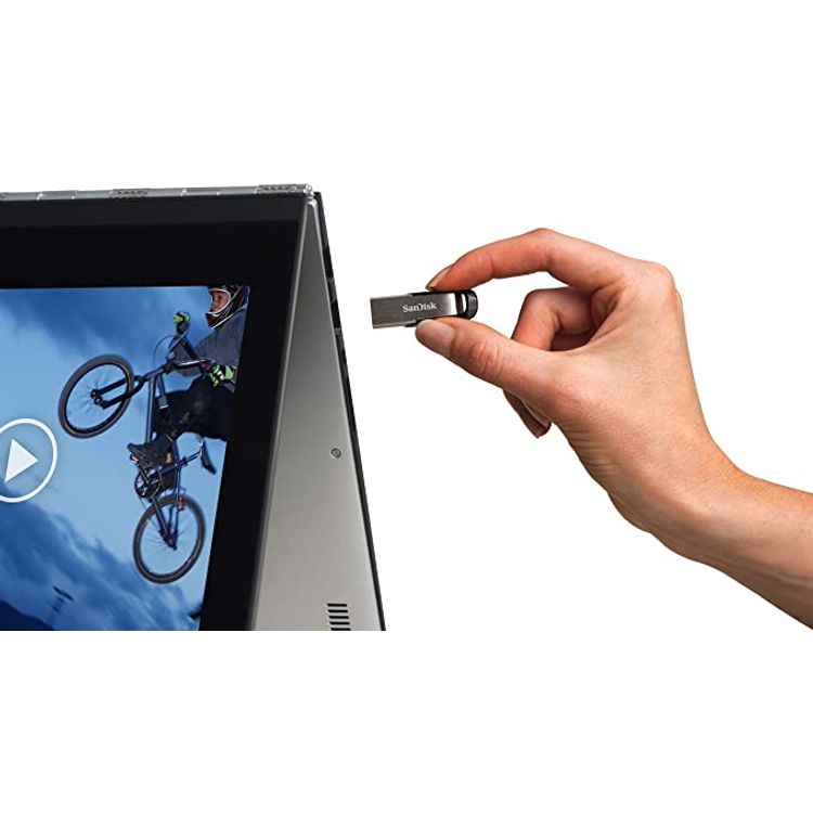 SanDisk Ultra Flair 128GB USB 3.0 Pen Drive, SDCZ73-128G-I35 - Silver/Black