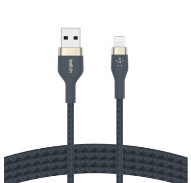Belkin Boost Charge Pro Flex USB-A Cable with Lightning Connector - Blue