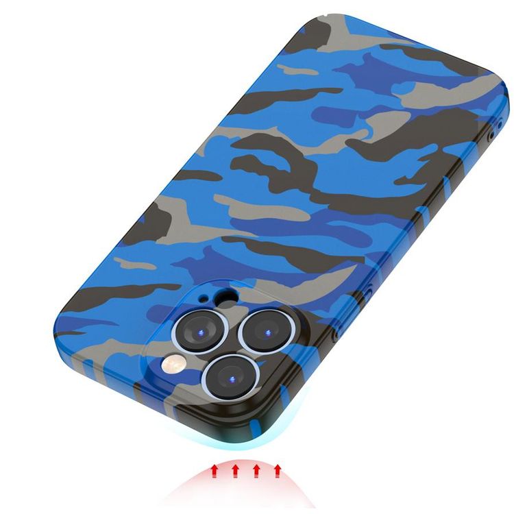 كفر مموة من Green Lion ممتناسق مع جهاز ايفون 13 برو 6.1 - أزرق