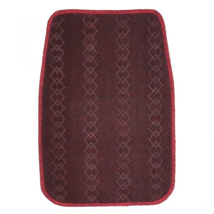 RoadPower Universal Car Floor Mats Patterned - Maroon