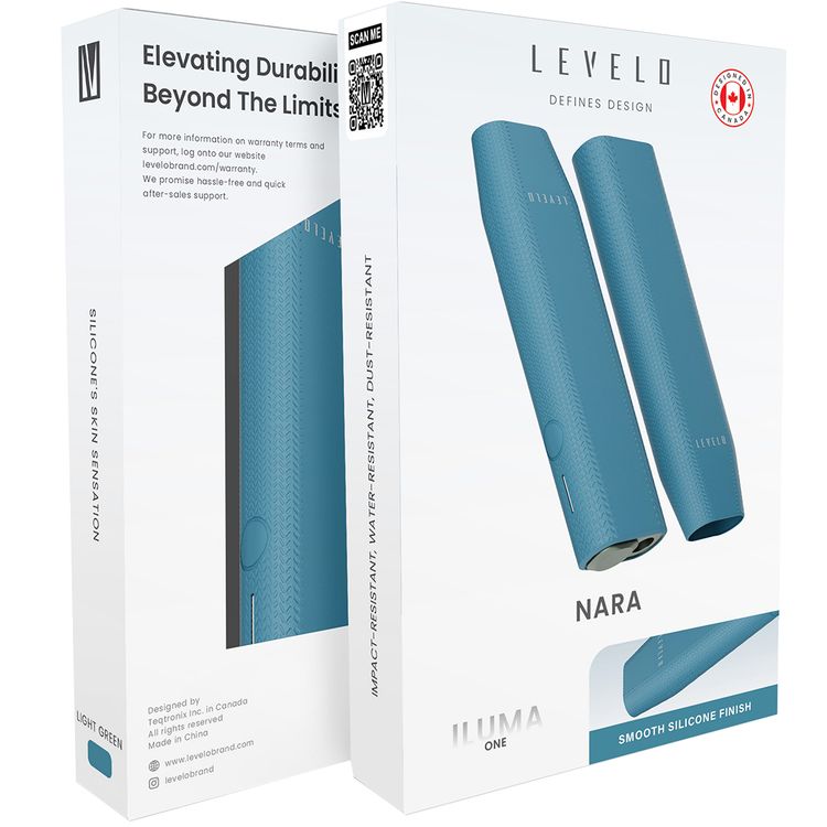 غطاء سيليكون ليفيلو نارا لجهاز IQOS ILUMA One 2023، مقاوم للانزلاق، بطبقة نهائية ناعمة من السيليكون، مقاوم للصدمات والماء والغبار، نحيف للغاية، يشعر وكأنه بدون غطاء - أخضر فاتح