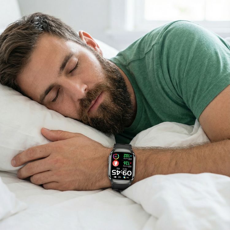 Green Lion Sense ECG Smart Watch with 12 Days Working Time, Soft TPU Medical Airbag, High-Precision Sensor, Oscillometric Blood Pressure, AMOLED 2.06" Display, Real-Time Notifications, Hands-Free Calls, Bluetooth Version 5.3, Voice Assistant, 530mAh Battery Capacity - Black