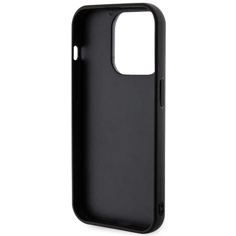 Karl Lagerfeld 3D Glitter Karl Logo Case for iPhone 15 Pro Max - Black