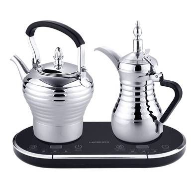 LePresso Electrical Arabic Coffee and Tea Dallah with Tea...