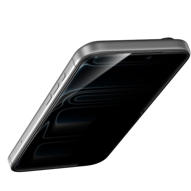 Green Lion Sir Louis 3D Curved Privacy Glass for iPhone 17 Pro, Grease Resistance, Anti-Fingerprint, Air Bubble Prevention, Anti-Scratch, Crystal Clear, Highly Responsive - Black