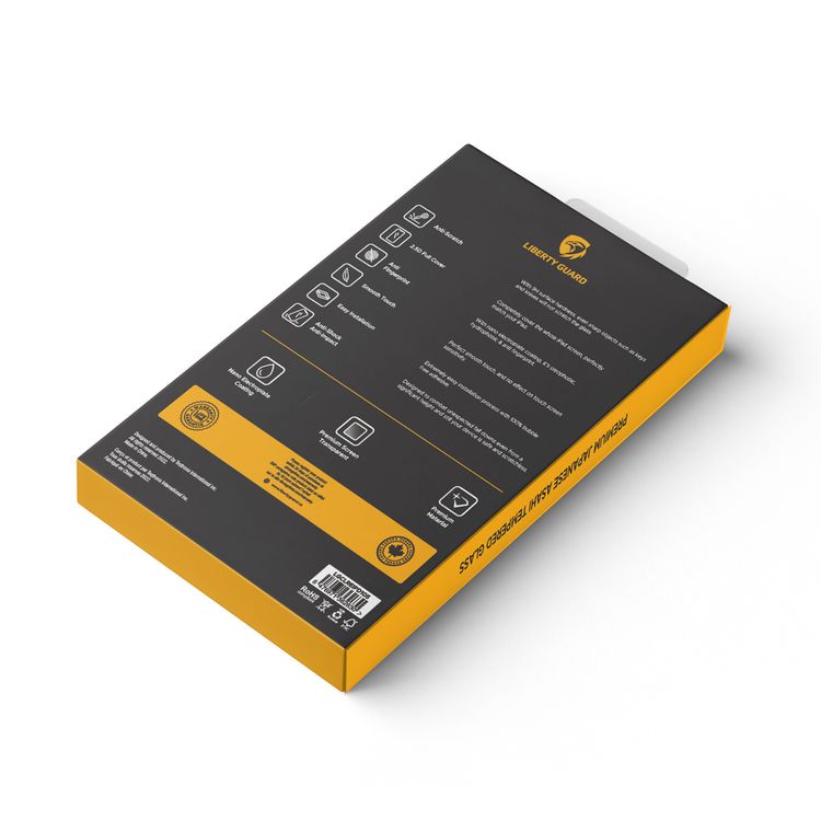 واقي شاشة ليبرتي جارد كامل شفاف بحافة مستديرة لجهاز آيباد برو (10.5) مع مضاد للصدمات والتأثير، طلاء كهربائي نانوي، مضاد لبصمات الأصابع - شفاف