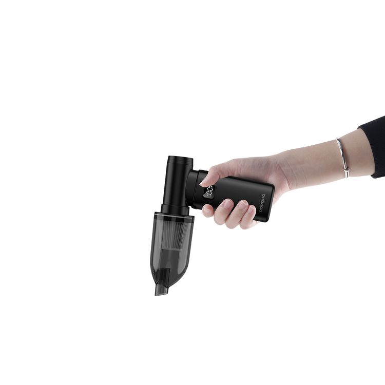 مكنسة يدوية ومنفاخ هواء 2 في 1 من بورودو لايف ستايل مع 5 إعدادات سرعة و 4 فوهات قابلة للفصل، قوة شفط 7000 باسكال، سعة صندوق الغبار 160 مل، سرعة محرك 130000 دورة في الدقيقة.