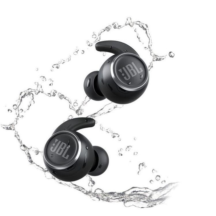 JBL Reflect Mini NC Waterproof True Wireless In-Ear Sport Headphones with Active Noise Cancelling with Smart Ambient, IPX7 Waterproof Feature - Black