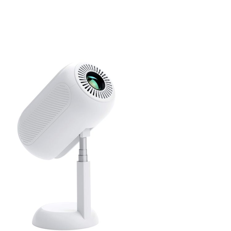 Green Lion Venus 4K Portable Projector, Elegant & Portable, Wireless/Wired Screen Casting, Support 4K Video Playback, Hidden Bracket Projector, HIFI Sound Quality, Flexible Installation, 1GB Ram & 8GB Rom - White