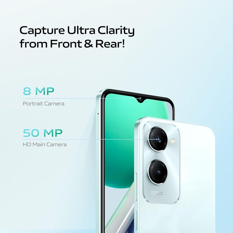 Xiaomi vivo Y18 TRA Version, 6.56", 6GB RAM, 128 Storage, 50MP, Dual SIM, Android 14, GSM, HSPA, LTE - Mocha Brown