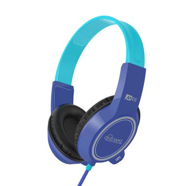 MEE Audio KidJamz 3 Child Headphones with Crystal-clear Sound, Child-safe Materials, Ultra-flexible and Impact-resistant Headband, 20 Hz to 20 kHz Frequency Range, 1.2m Cable Length - Blue