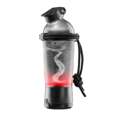 Porodo Lifestyle Protein Shaker 550ml Capacity, 2000mAh Battery, About 2 Weeks Working Time, Lightweight and Portable, Type-C Charging, Easy to Use, Durable Materials for Kitchen, Gym & Outdoor - Black