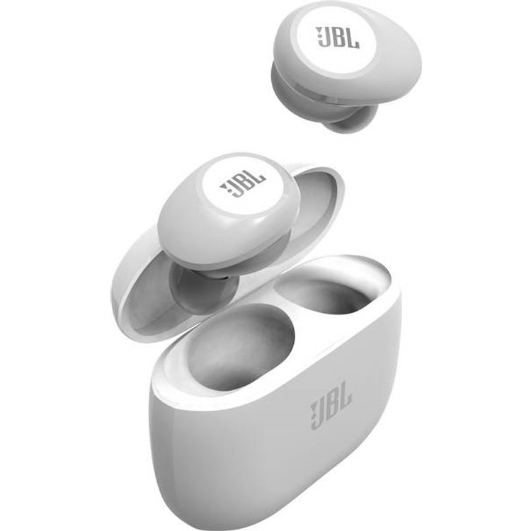 JBL Tune125TWS Truly Wireless Bluetooth In-ear Headphones, Pure Bass Sound Earbuds, 32-hours Battery Life, Dual Connect - White