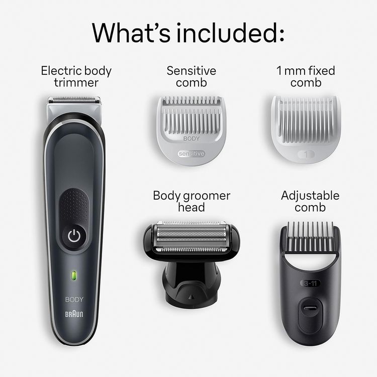 Braun Series 5 Body Groomer for Men-BG5360  - Gray