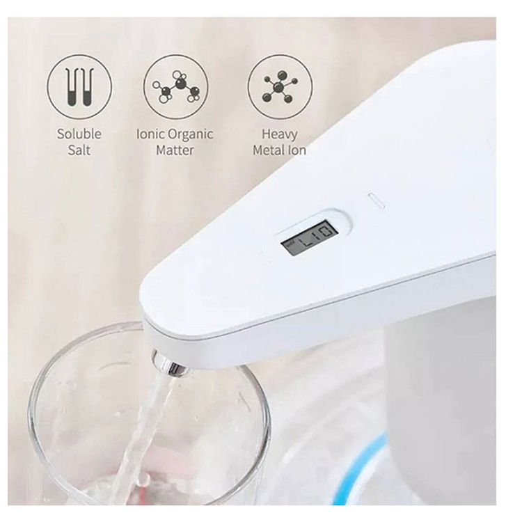 Xiaomi Xiaolang TDS Automatic Water Pump, One Touch Inductive Operation, Real-time Water Quality Detection Display, Wireless Rechargeable Electric Dispenser Suitable for Mainstream Water Bucket Size (5L, 7.5L, 11L, 18.9L)