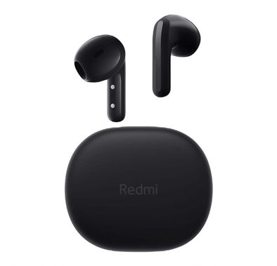Xiaomi Redmi Earbuds 4 Lite, AI Noise Cancellation, Low Latency Mode, Up to 18.5 Hours Battery Life, Touch Control, Type-C Charging Port, 10 m Operating Distance - Black