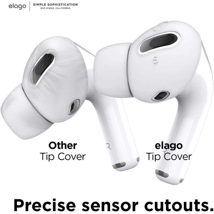 غطاء Elago Airpods Pro Earbuds Plus مع أطراف مدمجة (6 أزواج) - أزرق