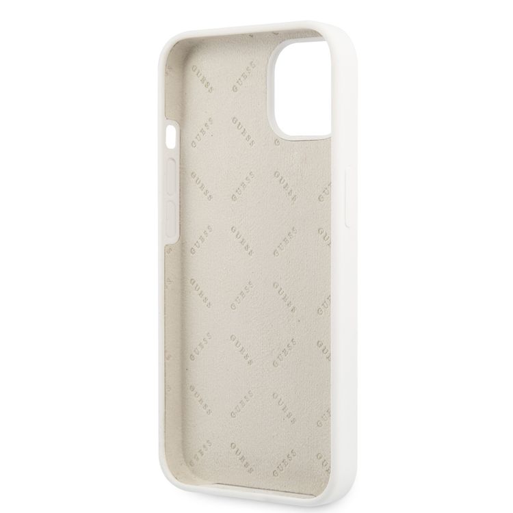 CG MOBILE Guess Liquid Silicone Case Big 4G with Logo Print Compatible for iPhone 13 Mini (5.4") Anti-Scratch, Easy Access to All Ports, Shock Absorption