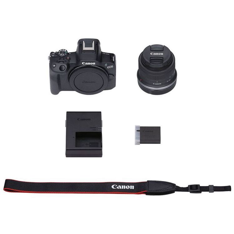Canon EOS R50 Mirrorless Camera  RF-S 18-45mm f/4.5-6.3 IS STM Lens 