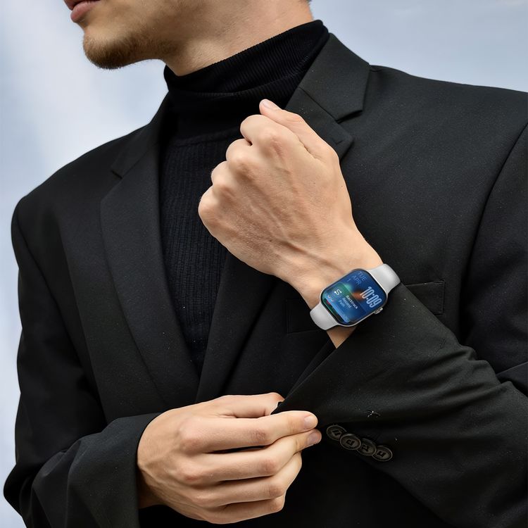 Green Lion Communicate Smart Watch with 2.07" IPS Dispaly, 380mAh Battery Capacity, Wireless Charging, AI Voice Assistant, 1GB Flash, 3-5 Days Working Time - Silver