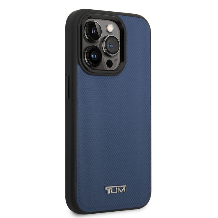 جلد تومي HC مع حقيبة نمط باليستي منقوشة MagSafe لهاتف iPhone 14 Pro Max - أزرق