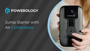 Buy Powerology Jump Starter in UAE | 11200mAh | 5Hrs Charging Time | BLACK| (PPBCHA13-BK)