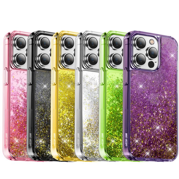 Green Glitter Resin case