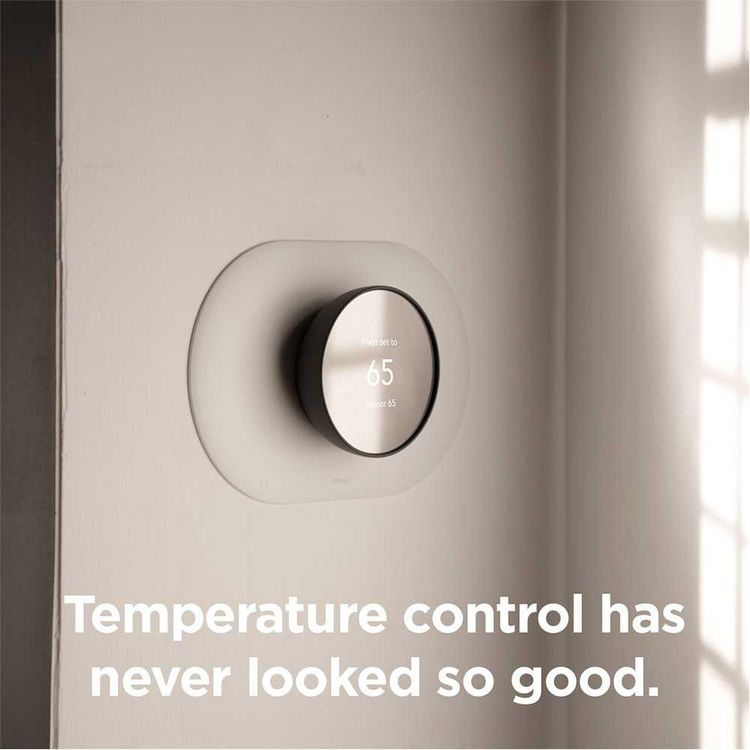 Elago Wall Plate Cover Plus Compatible for Nest Thermostats 2020 with Double Coated Circular Wall Plate Design, Anti-Scratch & Easy Installation - Mint Green