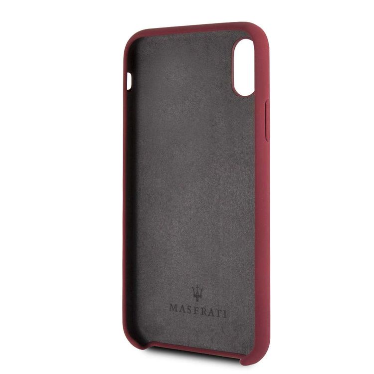 CG MOBILE Maserati Silicone Hard Phone Case Compatible for Apple iPhone X Officially Licensed  - Red