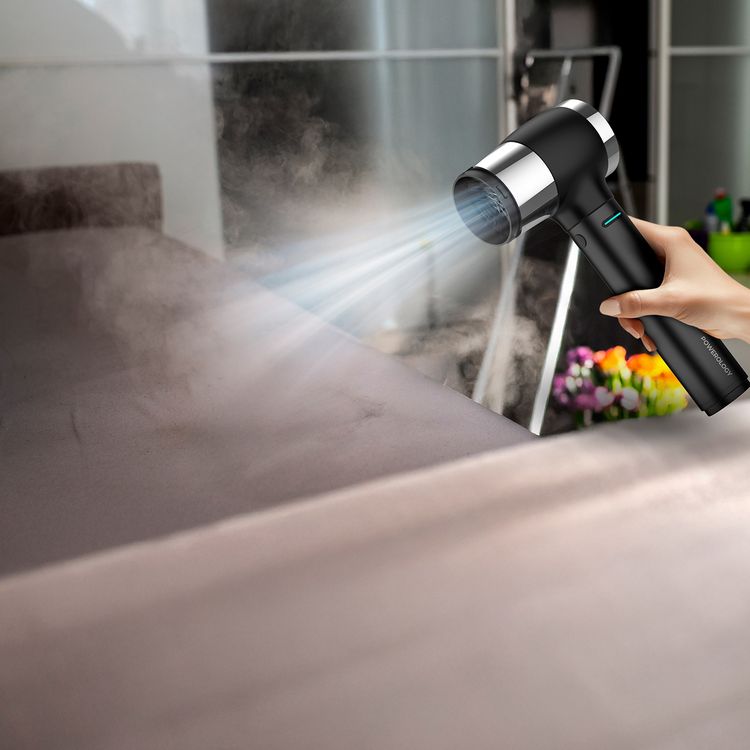 Powerology Turbo Fan Blower with High Thrust, 60m/s Wind Speed, 80 Minutes Working Time, 4 Speed Levels, 50000RPM Motor Speed, 4000mAh Battery Capacity, 750W Motor Power, Cordless & Portable, LED Indicator, 11-Blade Design - Black