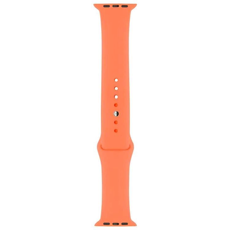 Porodo iGuard Silicone Watch Band Compatible for Apple Watch 38/ 40/ 41mm - Orange