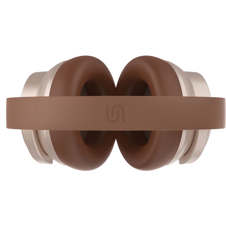 Powerology Astro ANC Wireless Headphones with Up to 40 Hours Play Time, Wireless & Wired Modes, Bluetooth Version 5.4, Customizable LED Lights, 600mAh Battery, Ergonomic Design, 95 Hours Standby Time, 40mm Driver Size - Khaki