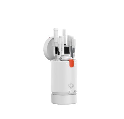 Porodo Gaming 21 in 1 Cleaning Kit with Vacuum & Blower, 1.5W Power, Travel Friendly, Multi-Purpose, 600mAh Battery Capacity, Lightweight & Compact Design, Portable, Deep Cleaning Kit for Earbuds, Keyboard, Screen, Tablet & Smartwatch - White