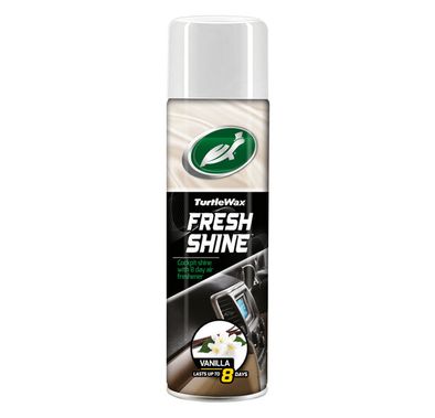 منتج Turtle Wax Fresh Shine لحماية البلاستيك الداخلي، منظف ومجدد ومعطر هواء متعدد الأغراض، برائحة الفانيليا، 500 مل